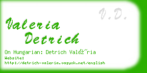 valeria detrich business card